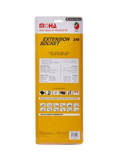 MOHA Power Strip Extension Cord White 2meter  - Image 2