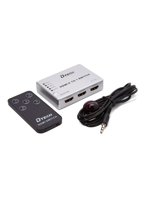 3-Piece DT-7021 HDMI Switch Adapter Set Silver