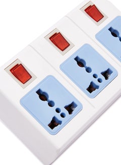 NEWSTAR 3 Plug Extension Socket Adapter White  - Image 3