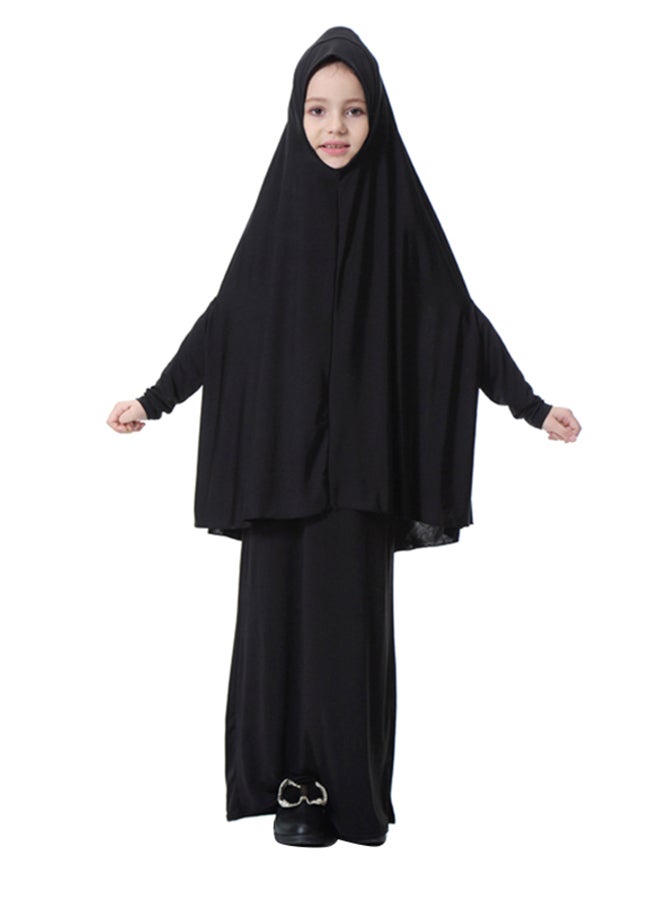 عباية بأكمام طويلة أسود  - Image 1