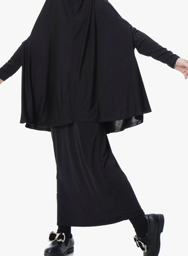عباية بأكمام طويلة أسود  - Image 3