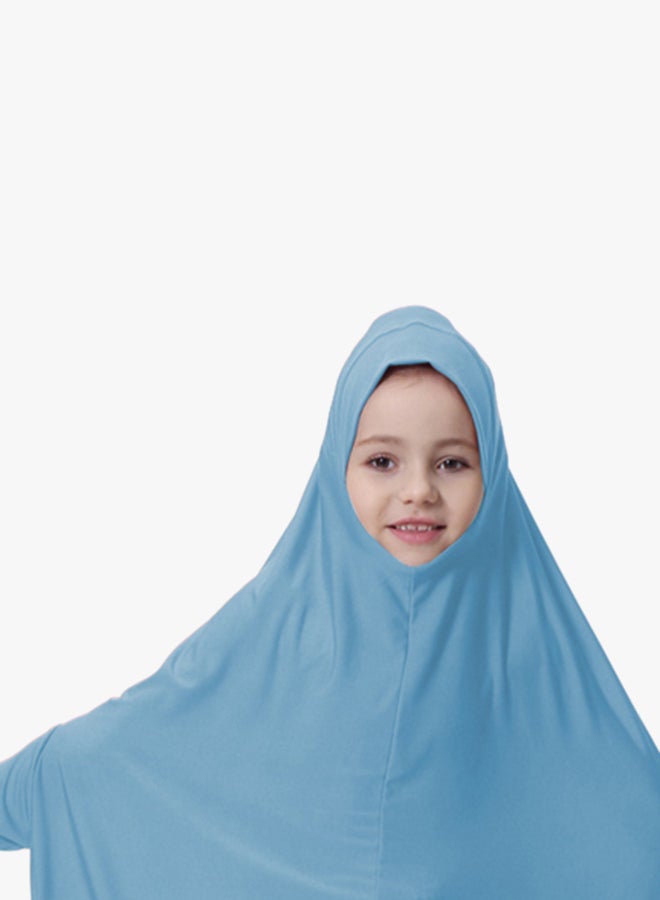 عباية بأكمام طويلة أزرق - Image 3