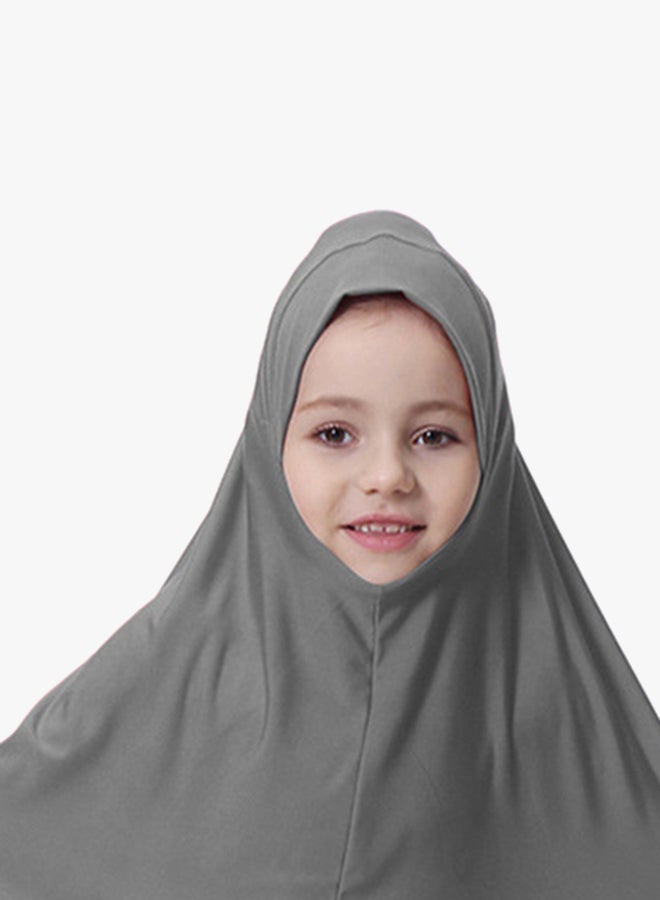عباية بأكمام طويلة رمادي - Image 3