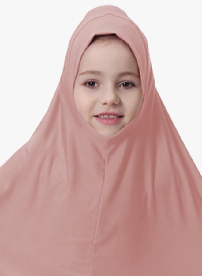 عباية بأكمام طويلة وردي - Image 3