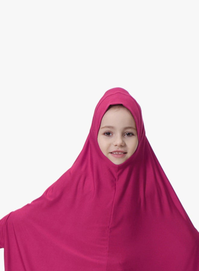 عباية بأكمام طويلة وردة حمراء - Image 3