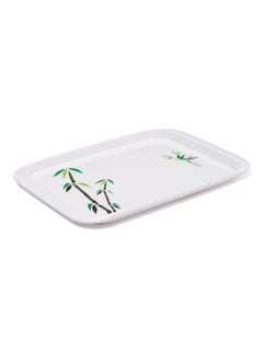 HVR Bamboo Rectangle Tray White 36x26cm  - Image 2