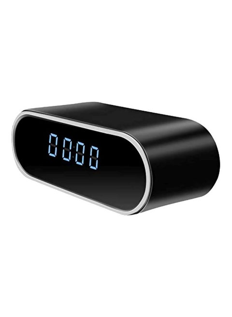 Table Clock HD WiFi Surveillance Camera Black