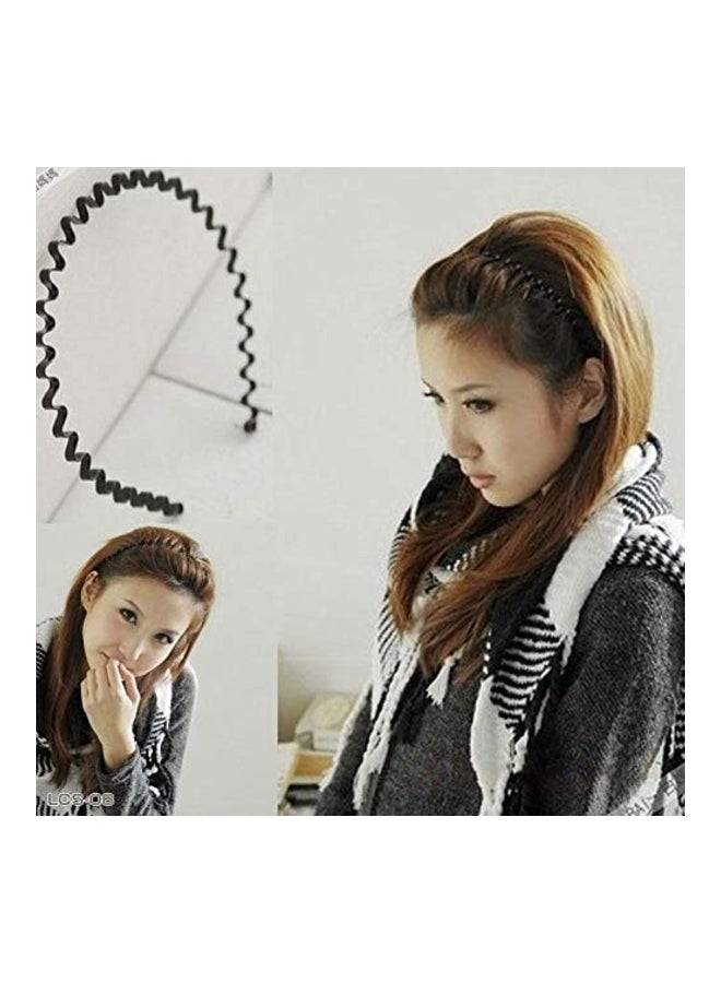 Metal Comb Headband Black - Image 2