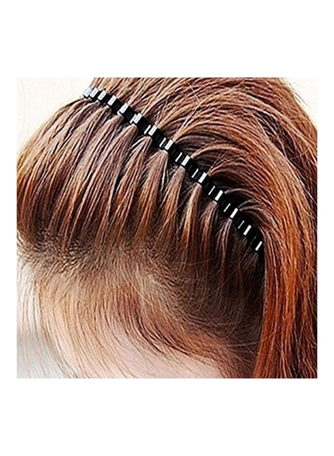 Metal Comb Headband Black - Image 4