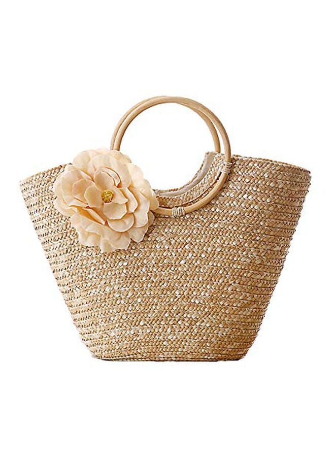 Generic - Woven Tote Bag Beige - Image 1