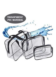Generic 3-Piece Toiletry Kit Clear/Black  - Image 3