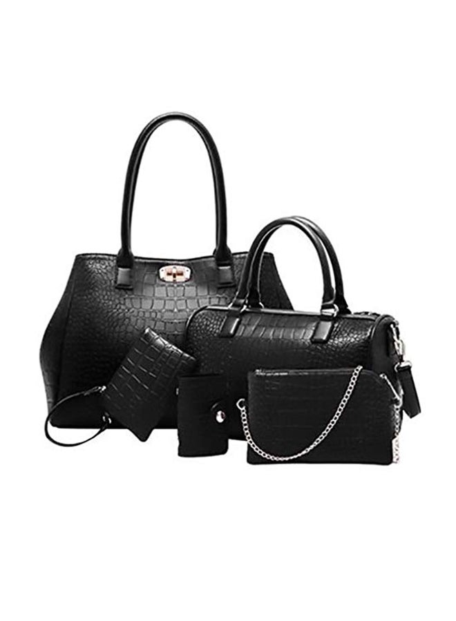 5-Piece Composite Bag Set Black 