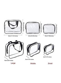 Generic 3-Piece Toiletry Kit Clear/Black  - Image 4