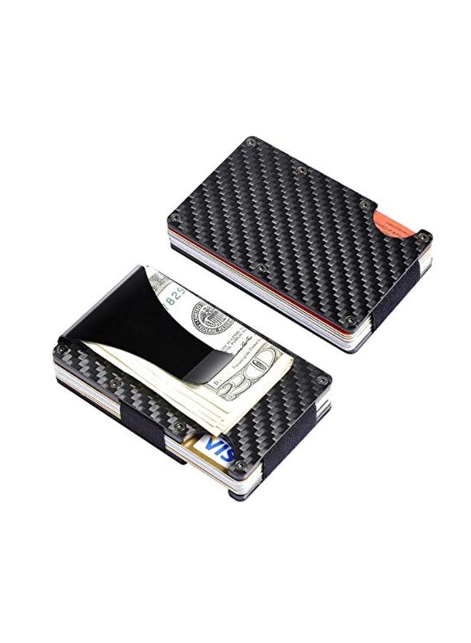 Carbon Fiber Metal Card Case Black/Grey  - Image 3