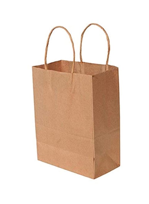 50-Piece A5 Kraft Paper Bags Brown