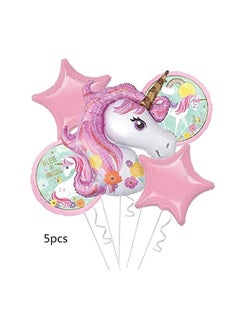 Partigos 5 In 1 Unicorn Themed Balloon Durable Cute Authentic And Attractive For Theme Party Decoration  - Image 2