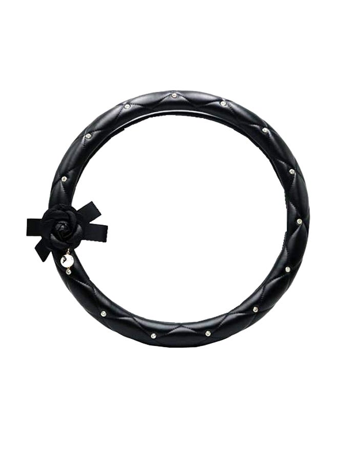 Y&D PU Leather Steering Wheel Flower Decor  - Image 1