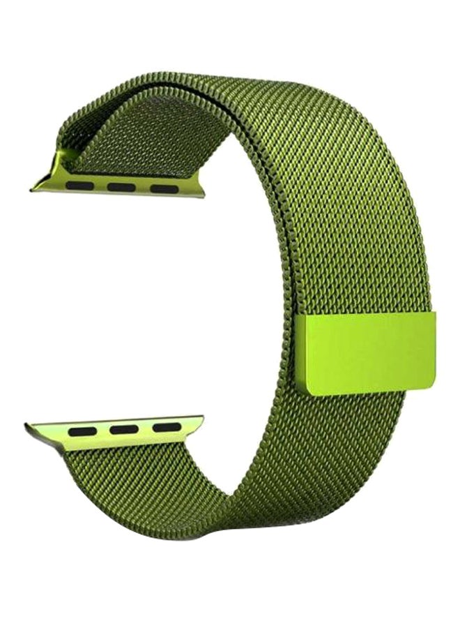 porodo - Mesh Wrist Band For Apple Watch Green - Image 1