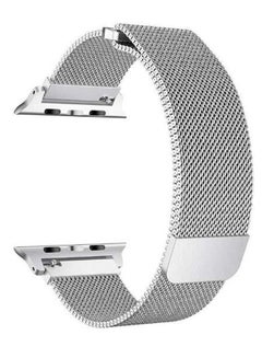 Mesh Wrist Band For Apple Watch 42-44mm Silver