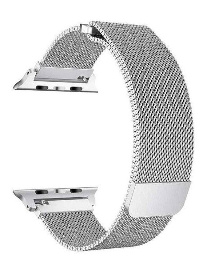 بورودو سوار شبكي لساعات آبل فضي - Image 1