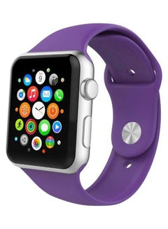 Silicone Wrist Band For Apple Watch 42-44mm Purple