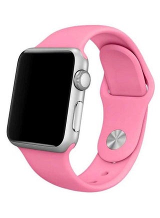 Silicone Wrist Band For Apple Watch Pink - v1561357136/N26729418A_1