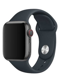 Silicone Wrist Band For Apple Watch Dark Grey
