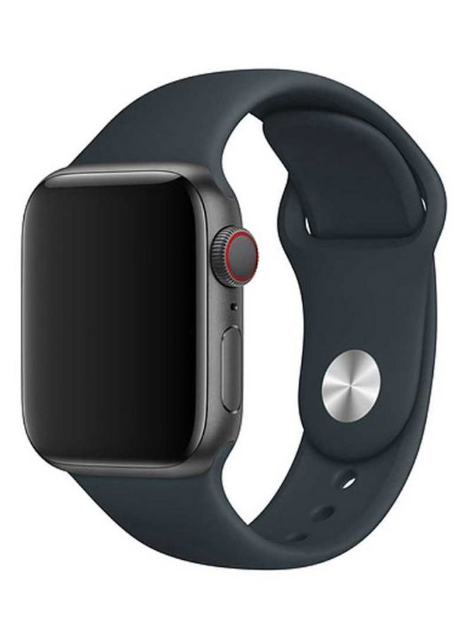 porodo - Silicone Wrist Band For Apple Watch Dark Grey - Image 1