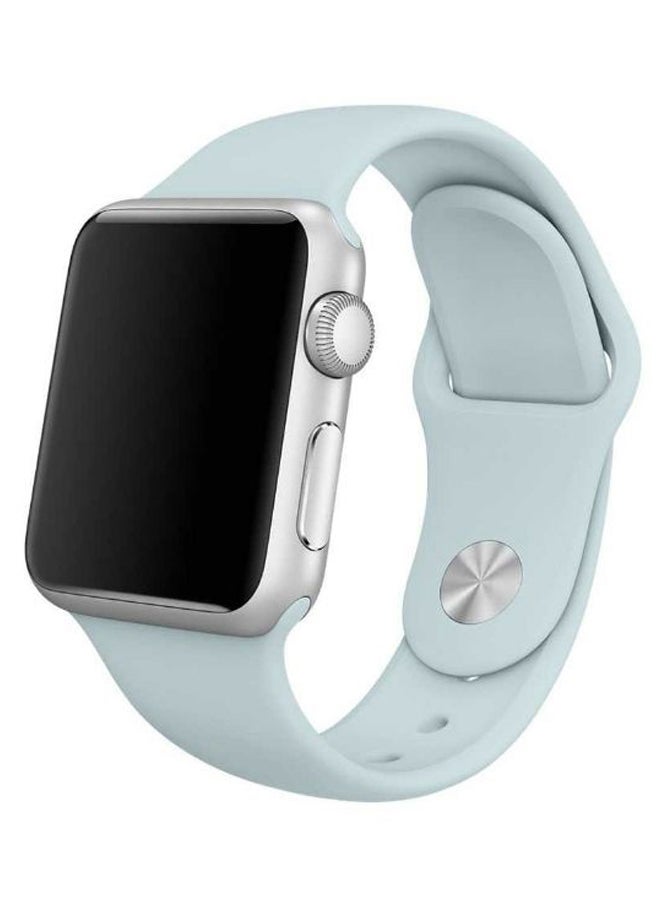 porodo - Silicone Wrist Band For Apple Watch Light Green - Image 1