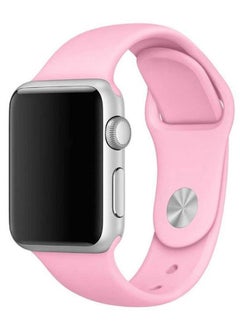 Silicone Wrist Band For Apple Watch Pink