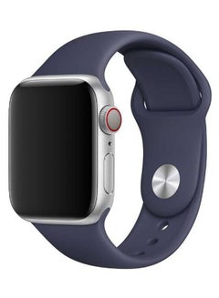 Silicone Wrist Band For Apple Watch Dark Blue