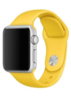 Silicone Wrist Band For Apple Watch Yellow
