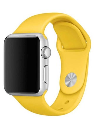 Silicone Wrist Band For Apple Watch Yellow - v1561357144/N26729438A_1