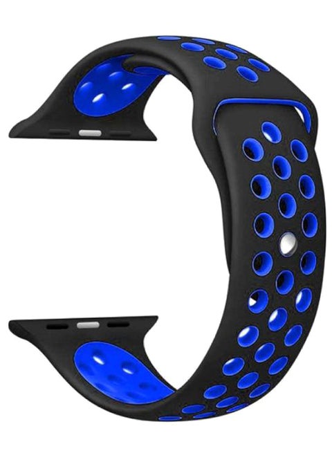 Wrist Band For Apple Watch Nike + Black/Blue