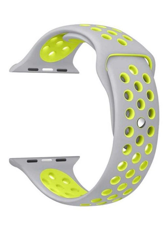 porodo - Replacement Band For Apple Watch Nike+ 42-44mm Grey/Green - Image 1
