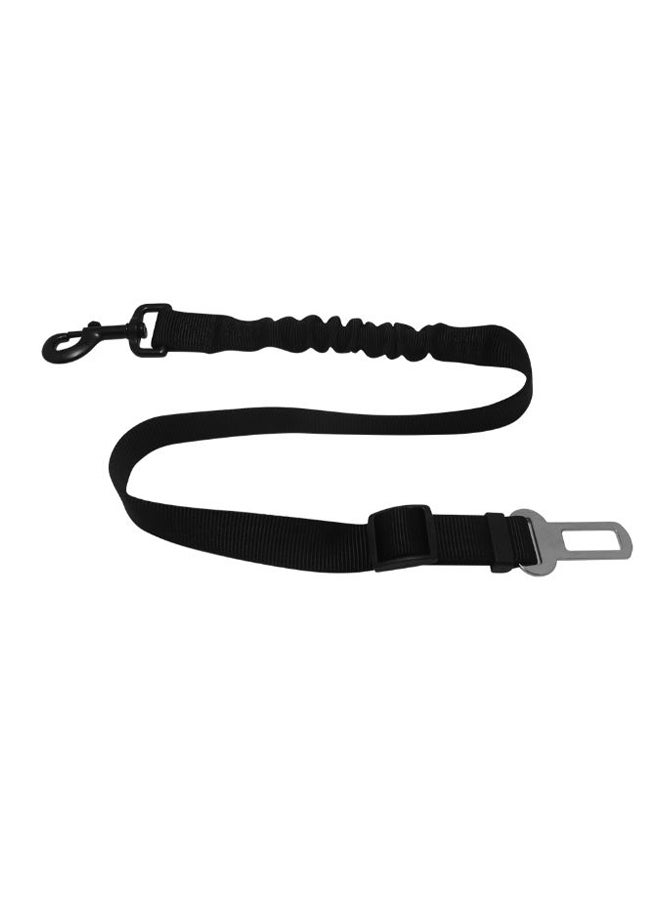 Pet Retractable Car Harness Seat Belt Black