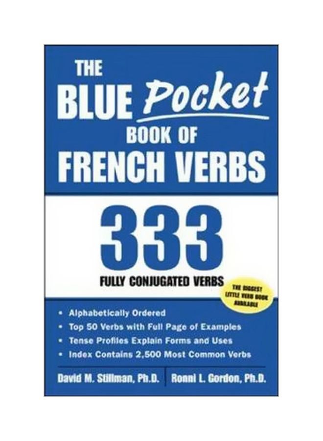 The Blue Pocket Book Of French Verbs Paperback English by David M. Stillman - 8/18/2003