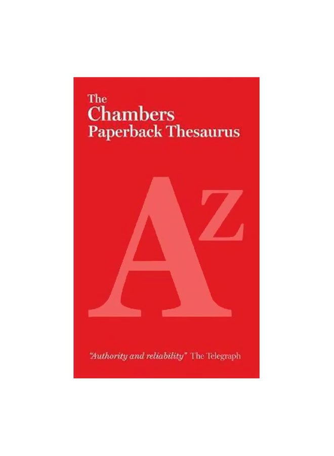 The Chambers Paperback Thesaurus Paperback English by Chambers - 8/28/2012 