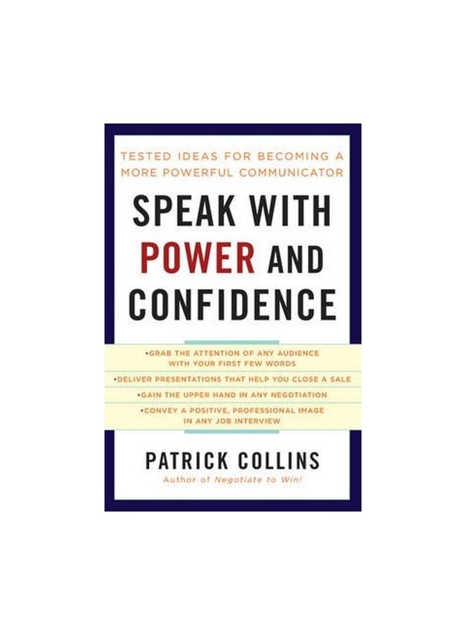 Speak With Power And Confidence Paperback English by Patrick Collins - 2/17/2011