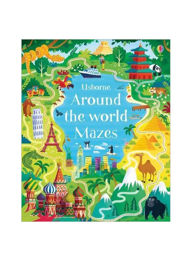Around The World Mazes Paperback English by Sam Smith - 1/3/2018