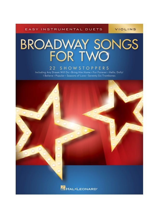 Broadway Songs For Two Violins Paperback English by Hal Leonard Publishing Corporation - 1/1/2018
