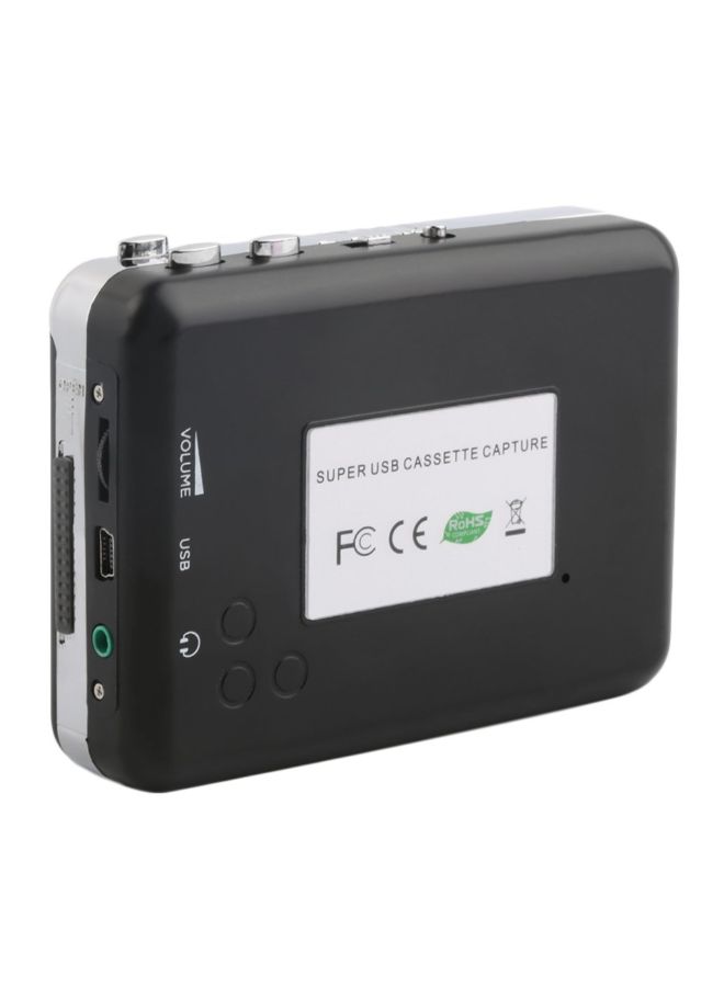 Generic - USB Cassette To MP3 Converter Audio Player ZC432600 Black/Silver - Image 1