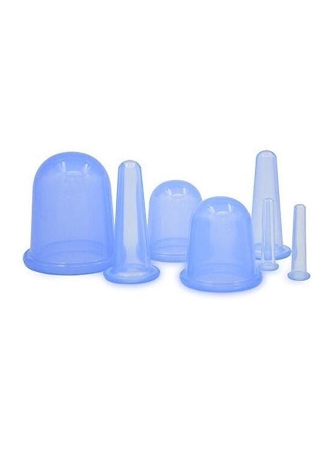 OTES 4 Piece Silicone Facial Massager Therapy Set Blue 152grams - Image 1