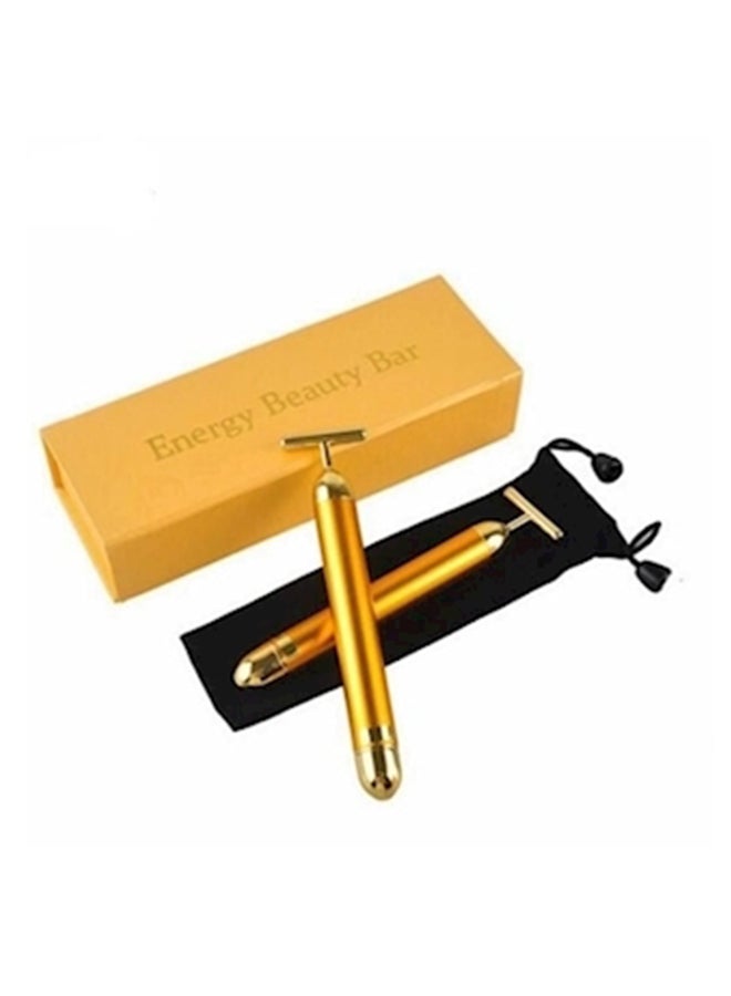 Generic - 25K Vibration Facial Roller Massager Stick Gold - Image 1