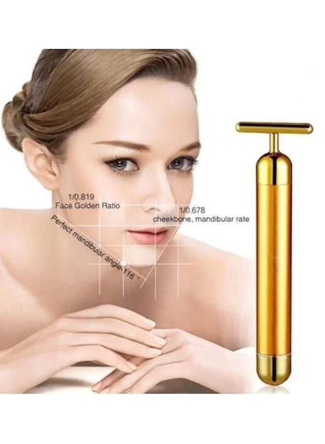 Energy beauty bar - Vibration Face Massager Gold - Image 1