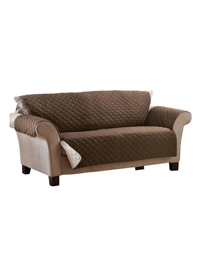 Waterproof Seat Sofa Cover Brown 167 x 190cm - Image 1