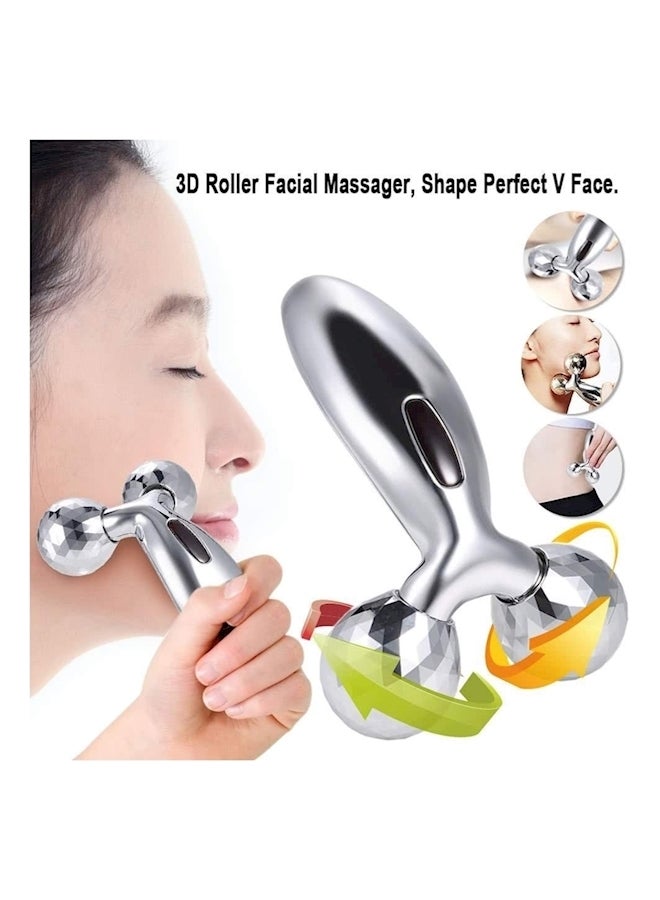 جهاز تدليك دوار للوجه فضي - Image 4