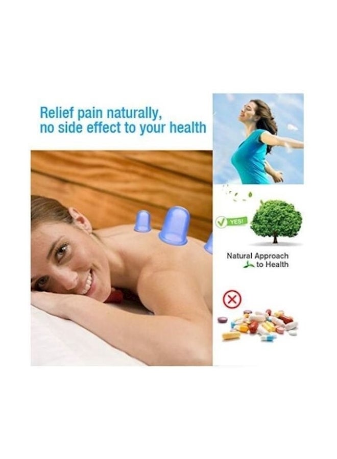 OTES 4 Piece Silicone Facial Massager Therapy Set Blue 152grams - Image 5