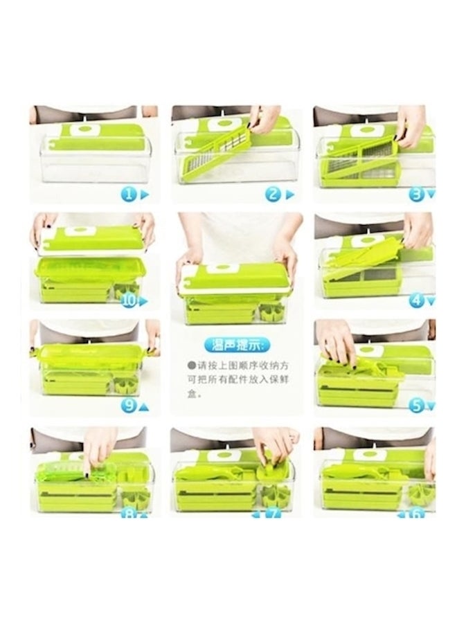 Generic Cutting Salad Machine Green 27X10.5X11cm  - Image 5
