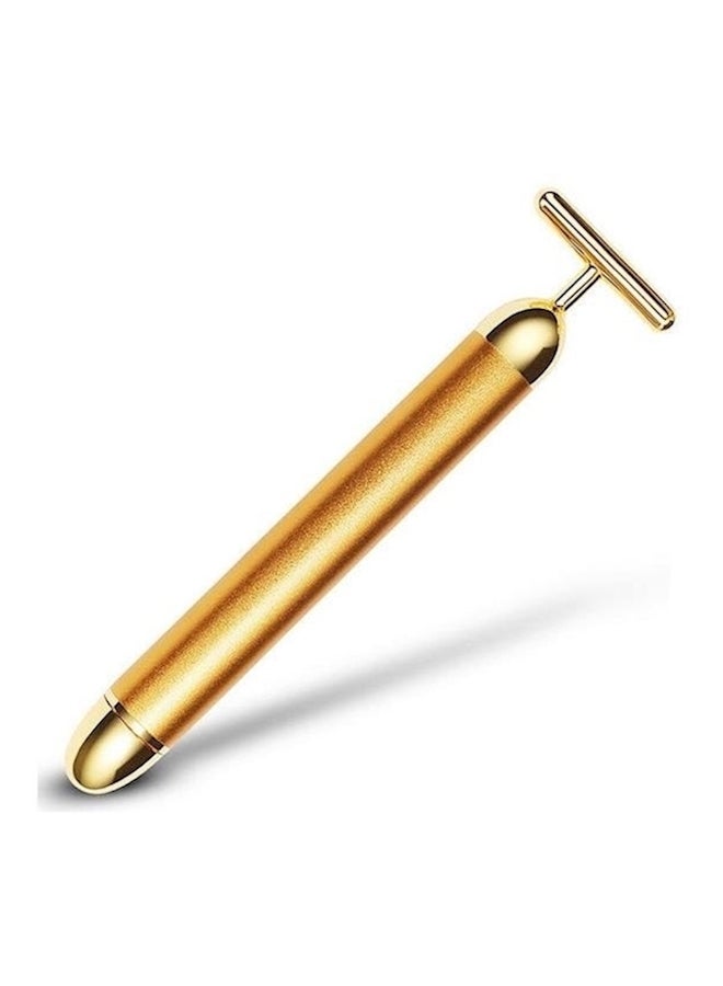 Generic Slimming Vibration Facial Massager Gold - Image 2